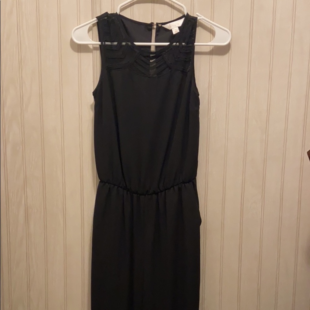 Decree black jumpsuit, size XS. Some wear but overall good condition.